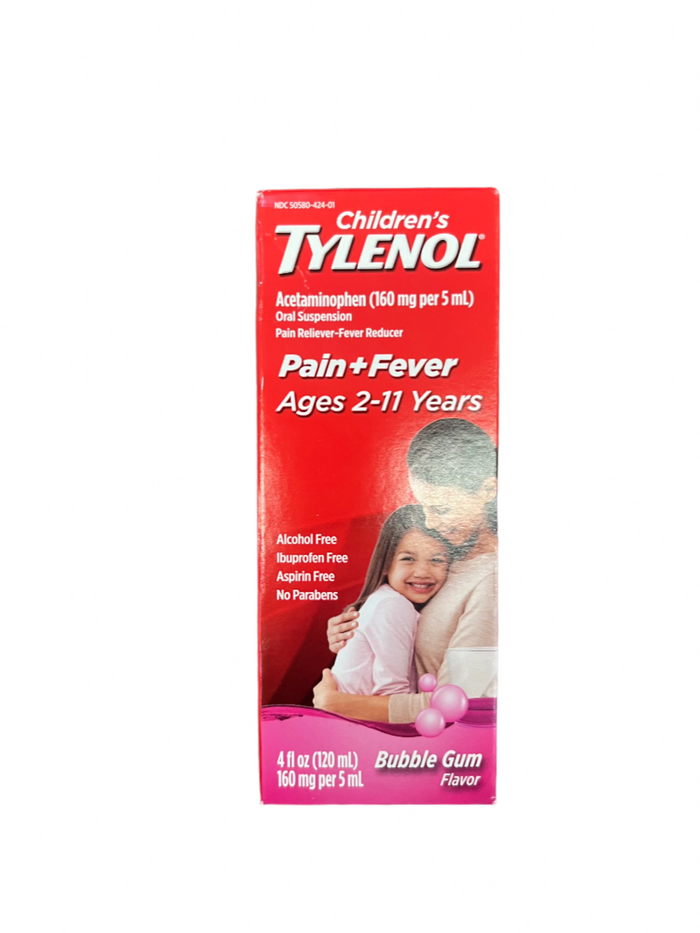 Children Liquid Tylenol Bubble Gum (2-11yrs) 4oz