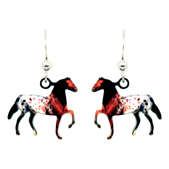 Appaloosa Earrings, Sterling Silver Earwires, Item# 2052