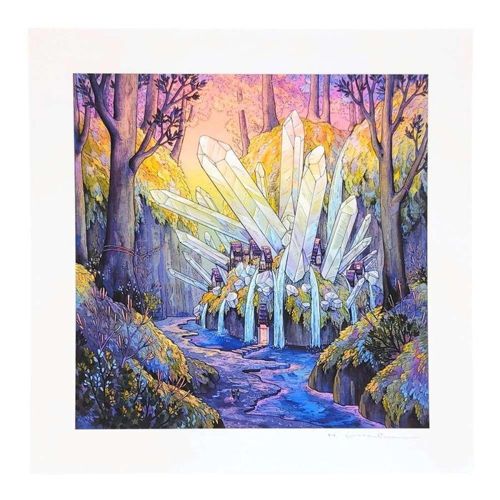 Art Print - 10x10in - Crystal Cascades by Nimasprout