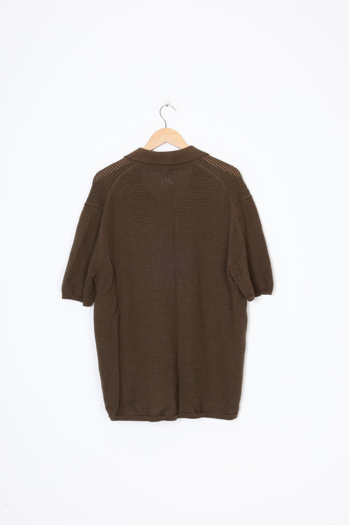 Assembly Label Mens Green Shirt Size XL