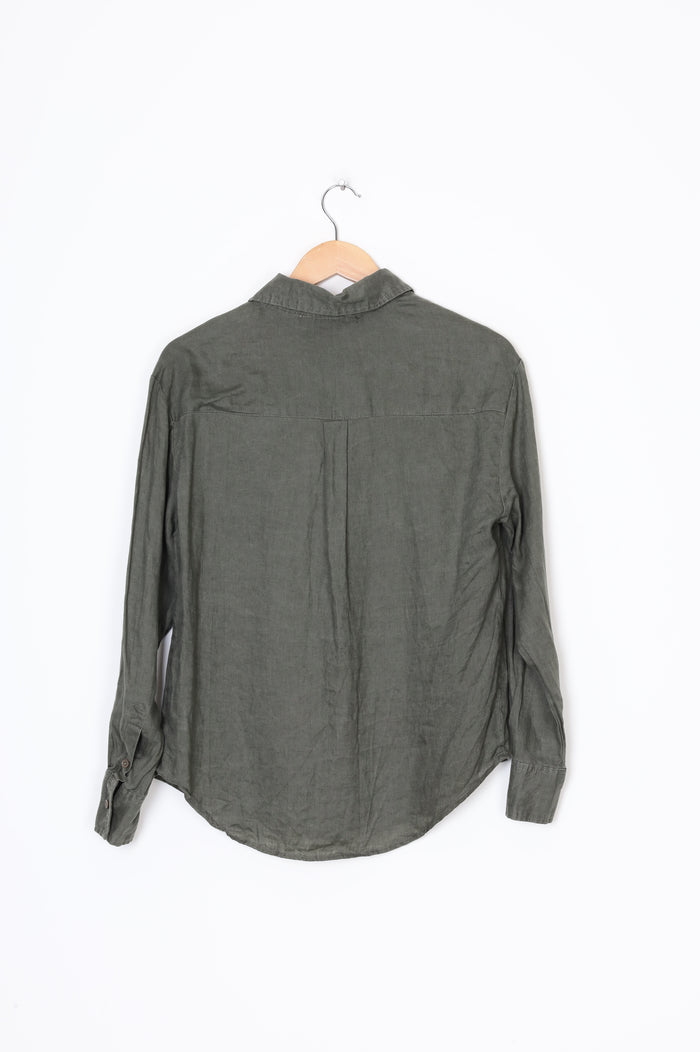 Atmos&Here Womens Green Shirt Size 8