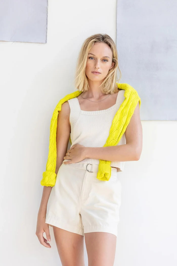 Belted Canvas Shorts - Madison's Niche
