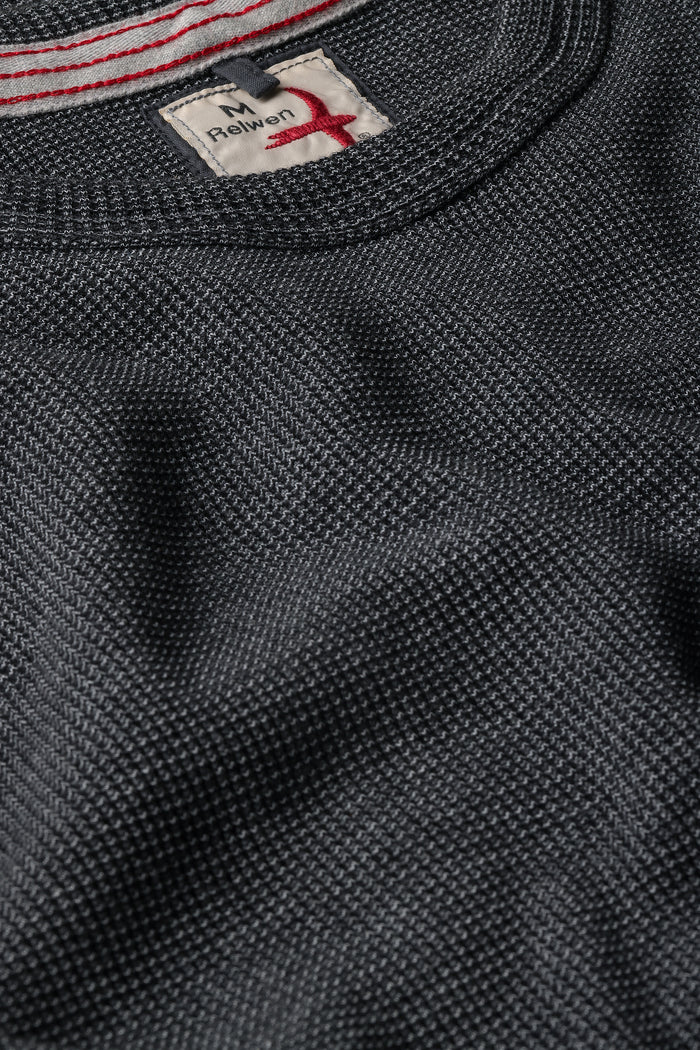 Bi-Waffle Crew - Dark Charcoal
