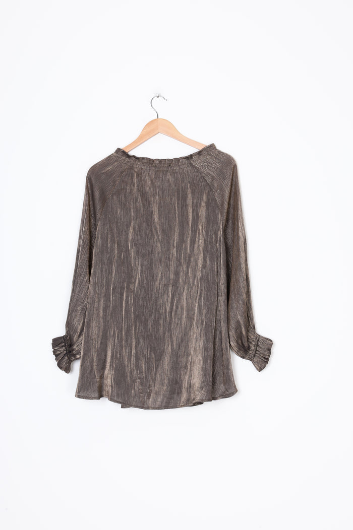 Blak luxe Womens Brown Blouse Size 10