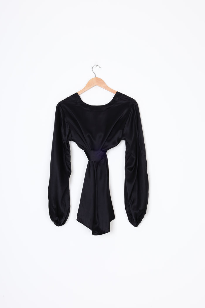 Caitlin Crisp Sample Womens Black Shirt Size O/S