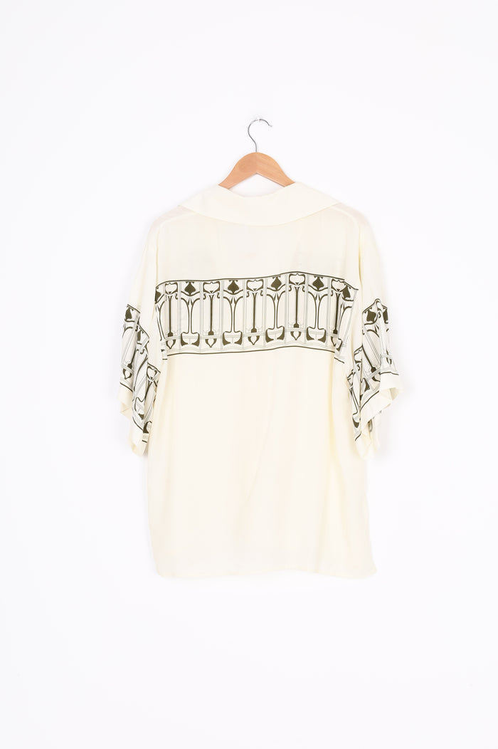 Camilla and marc Womens Cream Shirt Size 8