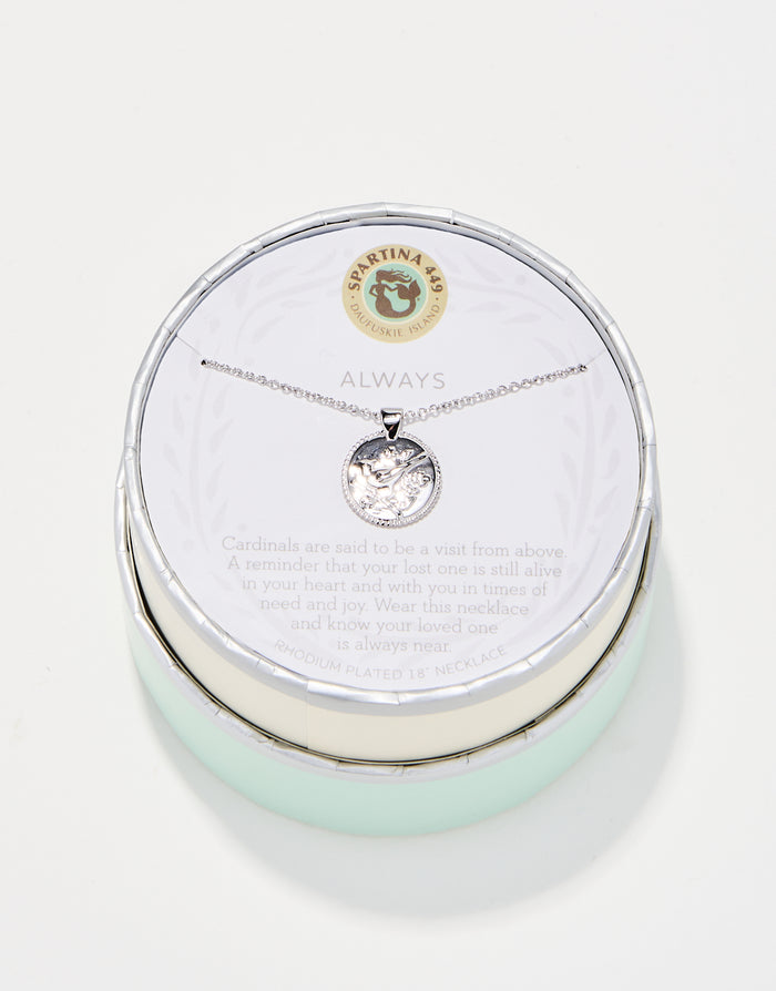 Cardinal Necklace in Silver - Madison's Niche