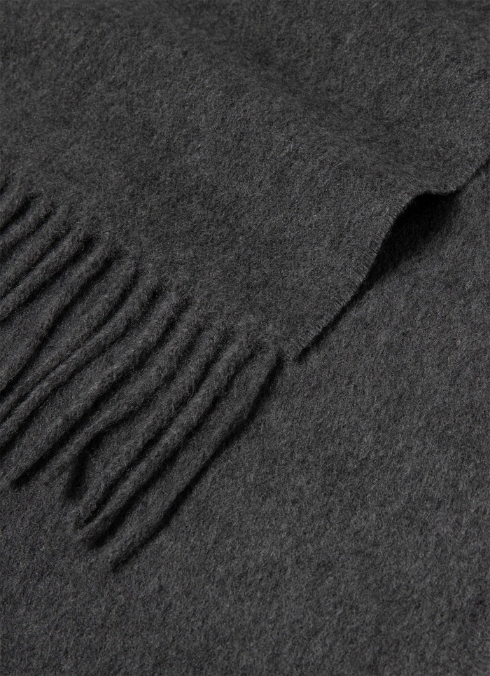 Cashmere Scarf in Charcoal Melange