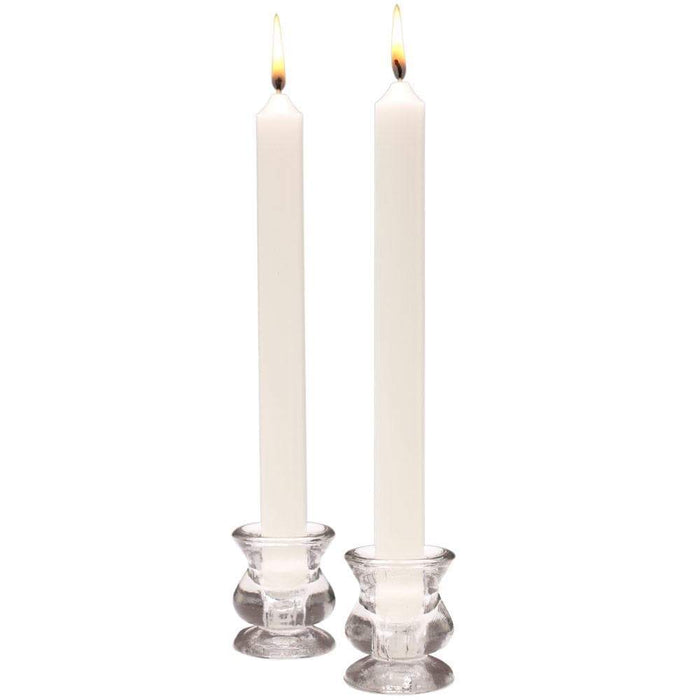 Caspari Duet Taper Candles - White.