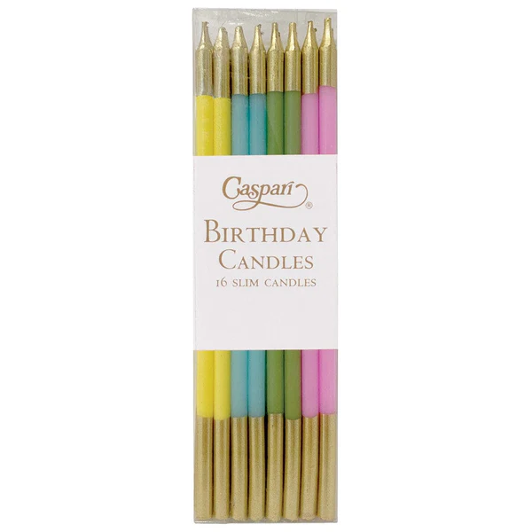 Caspari Slim Birthday Candles.