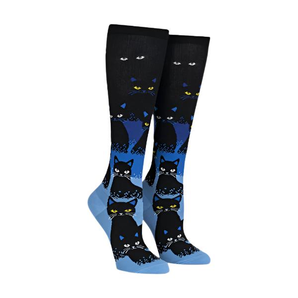 Cats in the Dark Knee High Socks