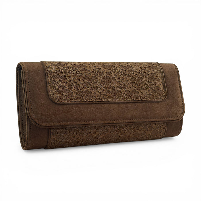 Chrissie and Matching Tirana Chocolate Brown WIDE FIT