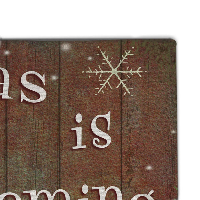 Christmas is coming Outdoor Door Mat
