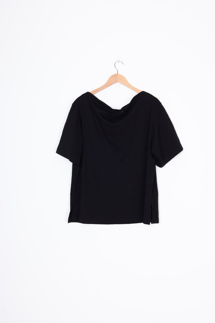 Dissh Womens Black T-shirt Size L