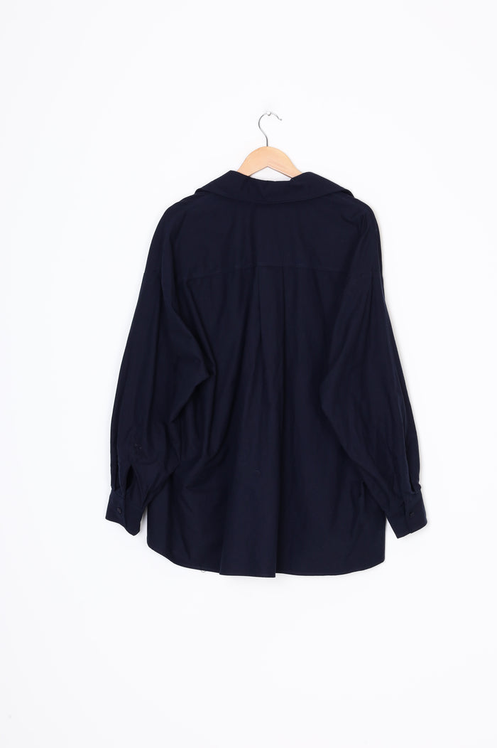 Dissh Womens Blue Shirt Size 10
