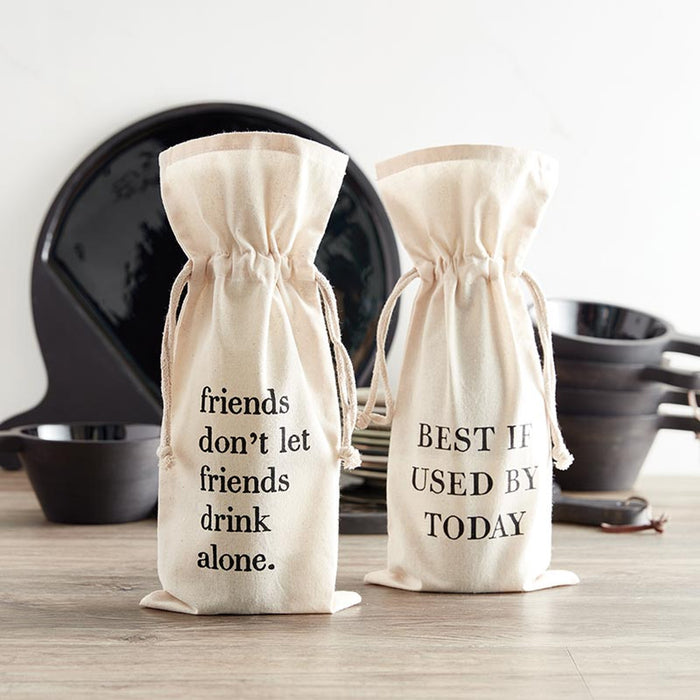 "Drink Alone" Wine Bag - Madison's Niche