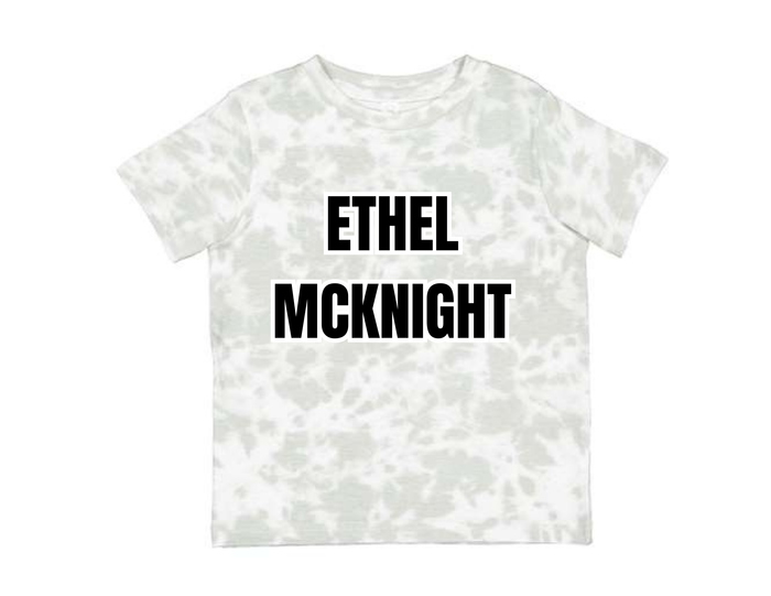 EMK Tie Dye T Shirt Haze - Ethel McKnight in Black- Toddler