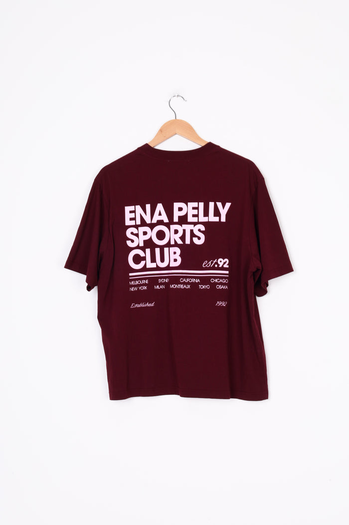 Ena Pelly Womens Red T-shirt Size 8