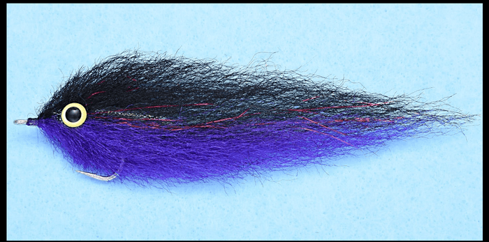 EP Flies Rattle Enrico Puglisi Black/Purple #3/0 Flies Rivers and Glen Trading Co