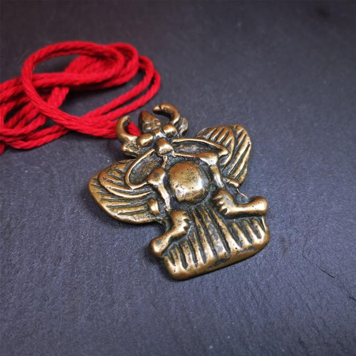 Garuda Amulet - 2.56" - 80Years - Tibetan Buddhist amulet, view 5