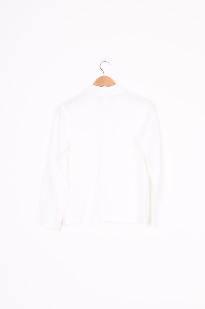 Hej Hej Womens White Shirt Size 6