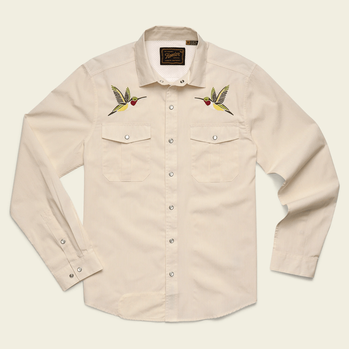 Howler Brothers Gaucho Snapshirt Howler Brothers Nectar Seekers / L Men's Long Sleeve Button Down Shirts Rivers and Glen Trading Co
