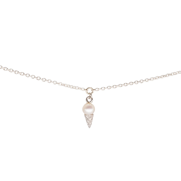 Ice Cream Charm, Sterling Silver