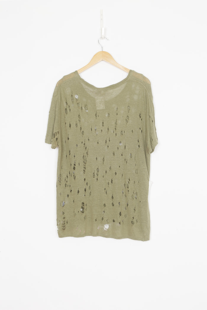 IRO Womens Green T-shirt Size 2