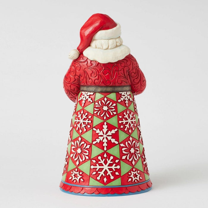 Jim Shore Santa Holding Mini Globe Figurine
