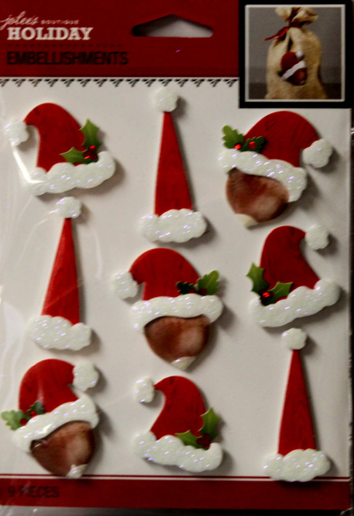 Jolee's Boutique Santa Repeat Dimensional Stickers - SCRAPBOOKFARE