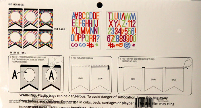 K & Company Studio 112 Multi Party Banner Kit - SCRAPBOOKFARE