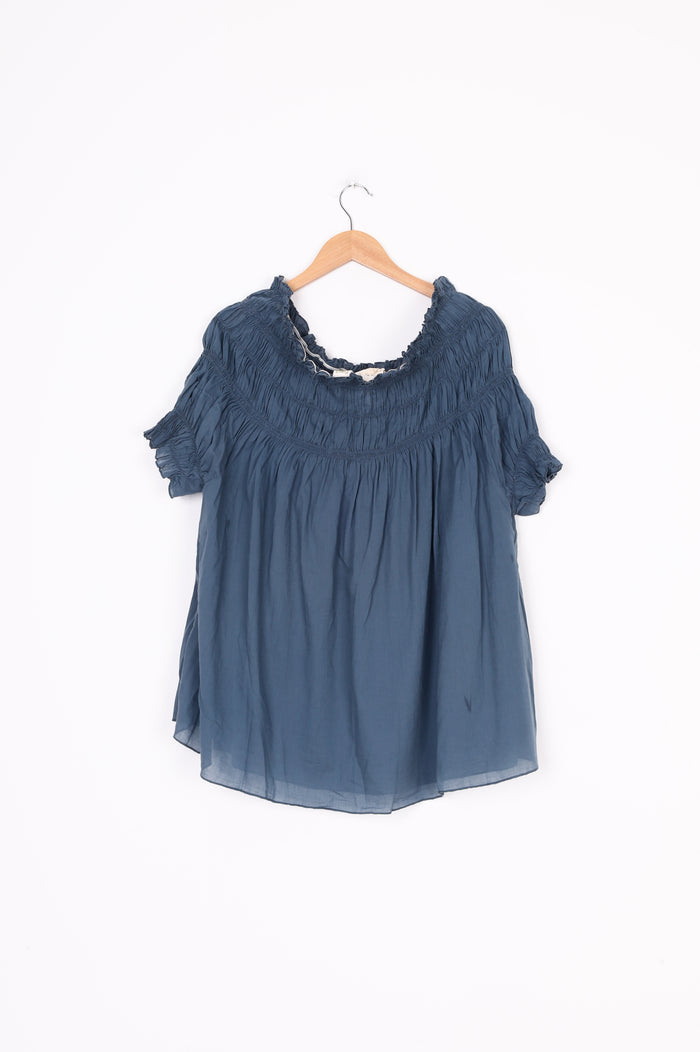 Karen Walker Womens Blue Blouse Size 14