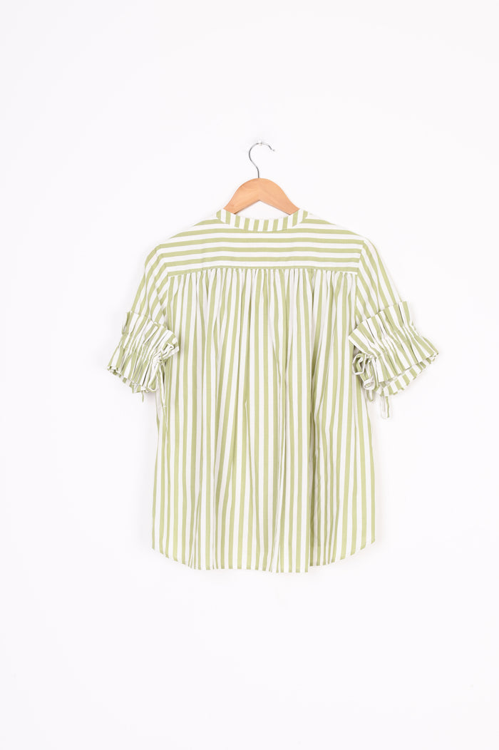 Karen Walker Womens Green Blouse Size 6