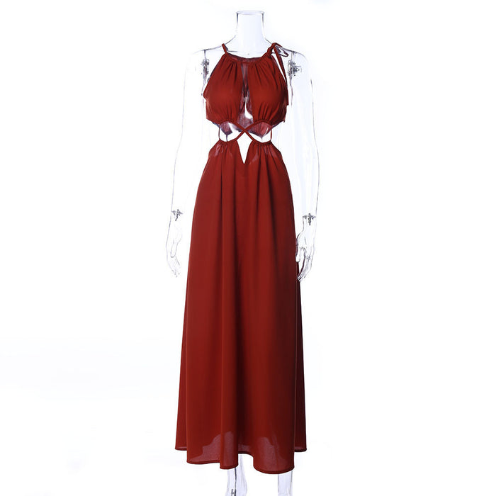 Lace up Sleeveless Dress