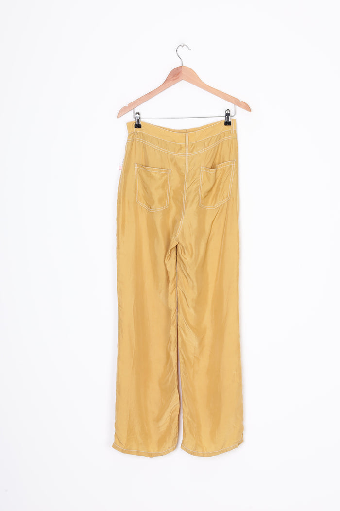 Lysm Womens Yellow Pants Size 2