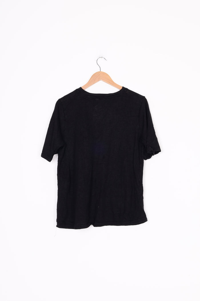Marle Womens Black T-shirt Size 8