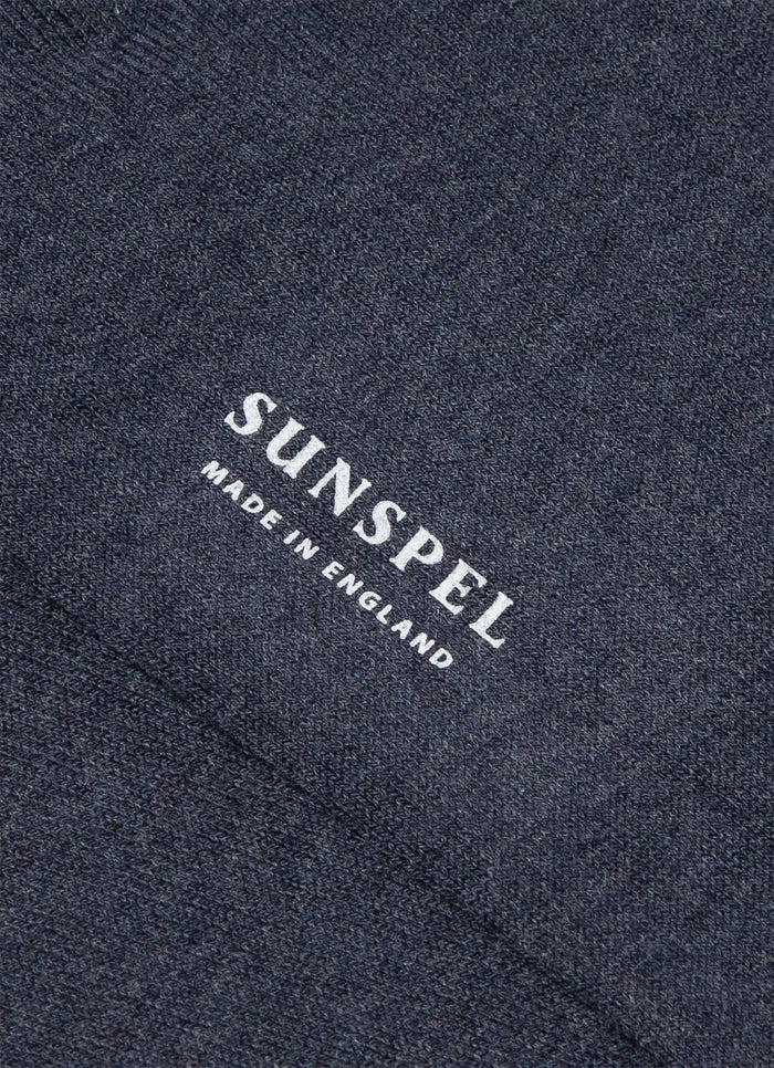 Men's Cotton Socks in Slate Blue