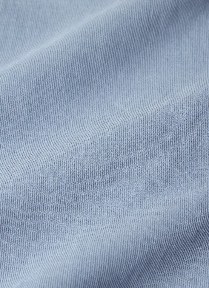 Men's Fine Cord Shirt in Powder Blue