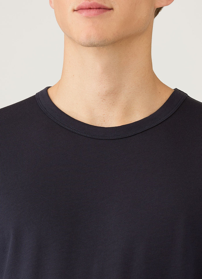 Men's Long Sleeve Heavyweight Jersey T-shirt in Navy