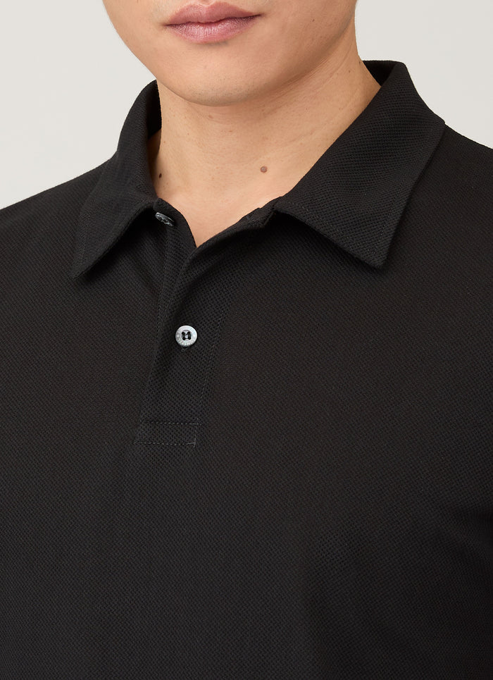 Men's Regular Fit Riviera Polo Shirt in Black
