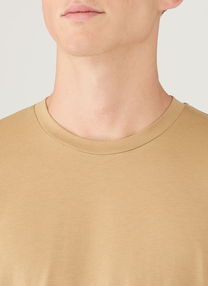 Men's Riviera Midweight T-shirt in Tan