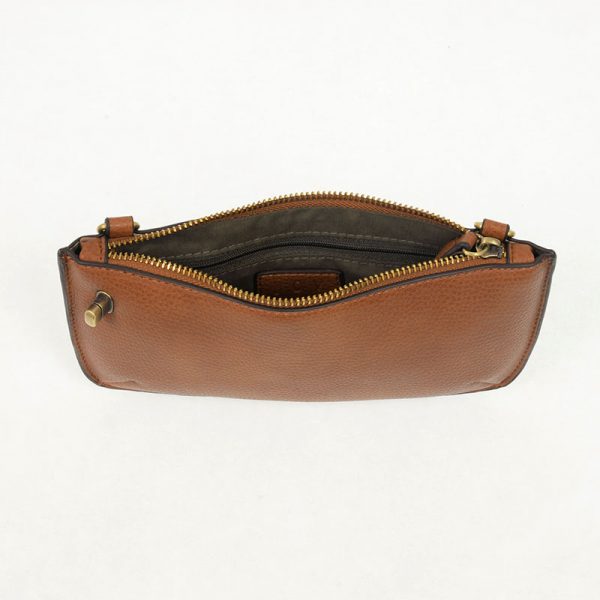 Mini Crossbody Wristlet in Cedar Brown - Madison's Niche