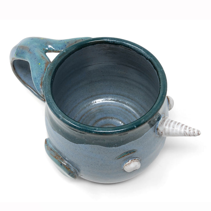 MudWorks Pottery Ned the Narwhal Mug