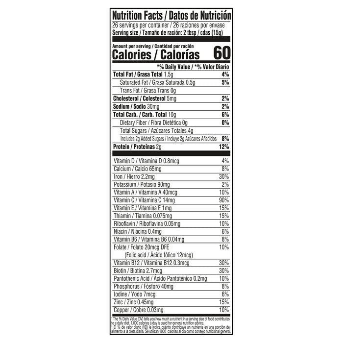 Nestlé Cerelac 12 Meses con Leche, Cereal de Trigo, Lata de 400 g (14.1 oz)