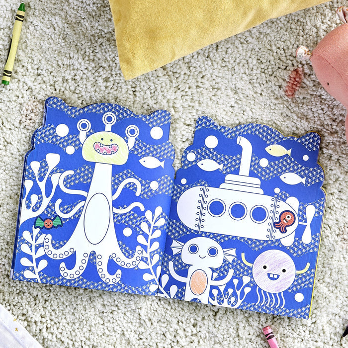 *NEW* Coloring Book + Stickers: Monsters