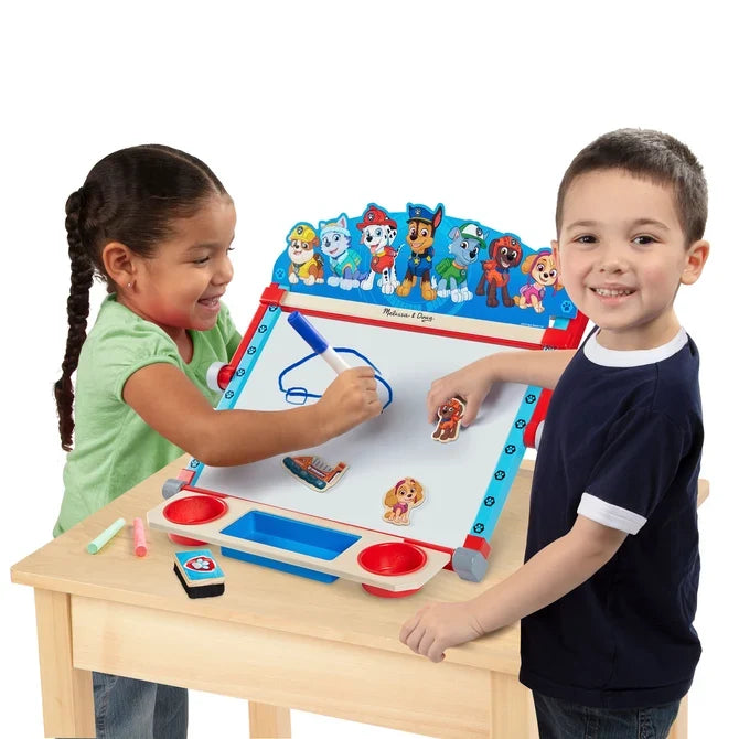 *NEW* Melissa & Doug Paw Patrol Wooden Tabletop Art Center