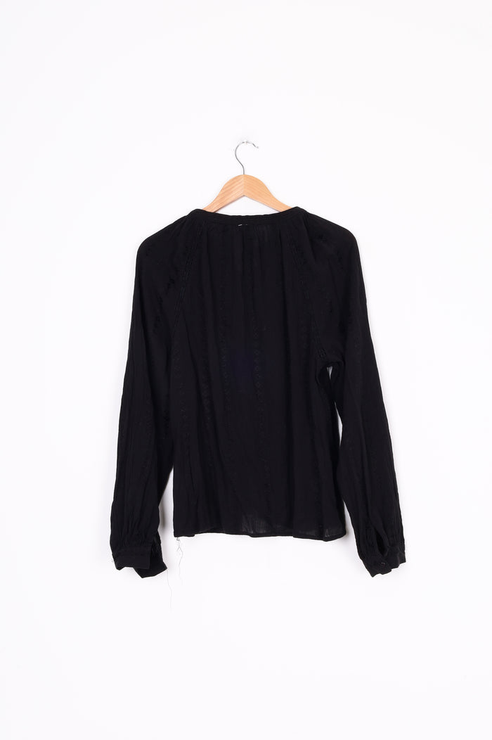 No Label Womens Black Shirt Size XL