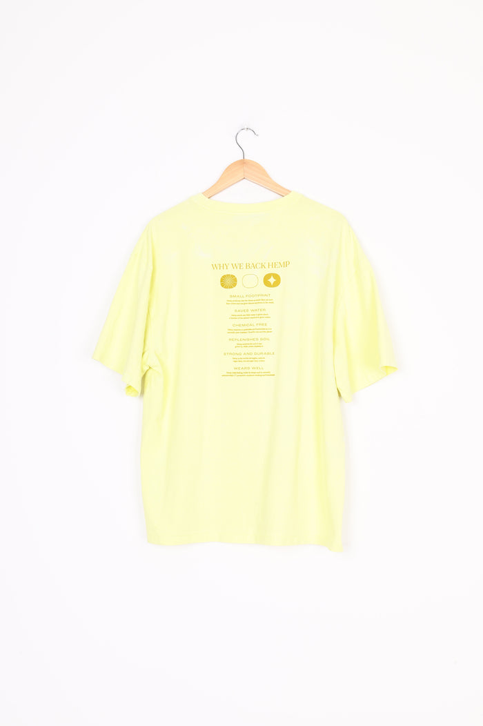 Nu Form Mens Yellow T-shirt Size M