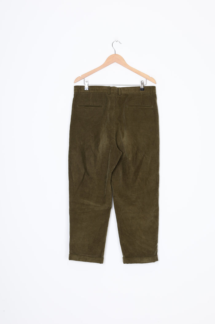 Olive Mens Green Pants Size 34