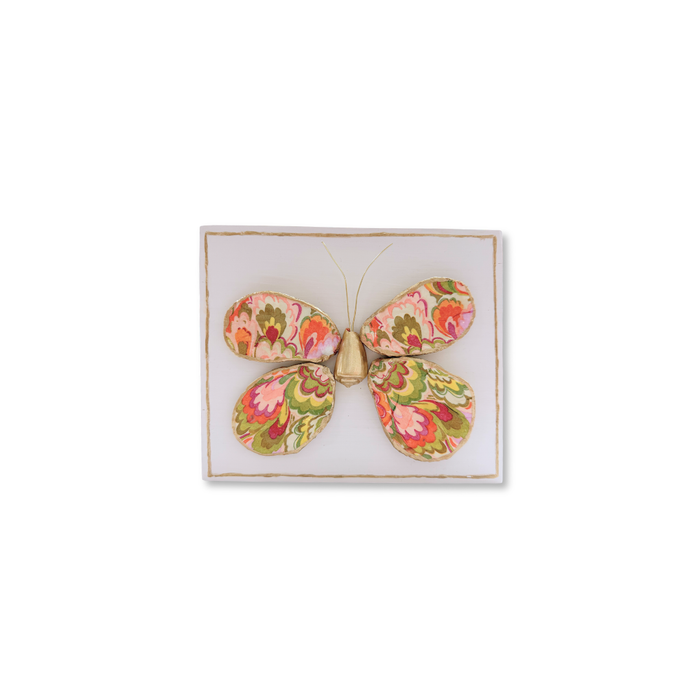 Oyster Butterfly- Coral Marbled - 318 Art & Frame